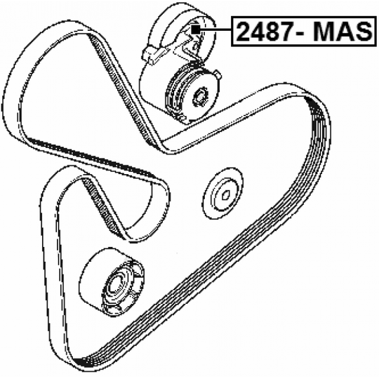 2487-MAS - Spännrulle, aggregatrem 