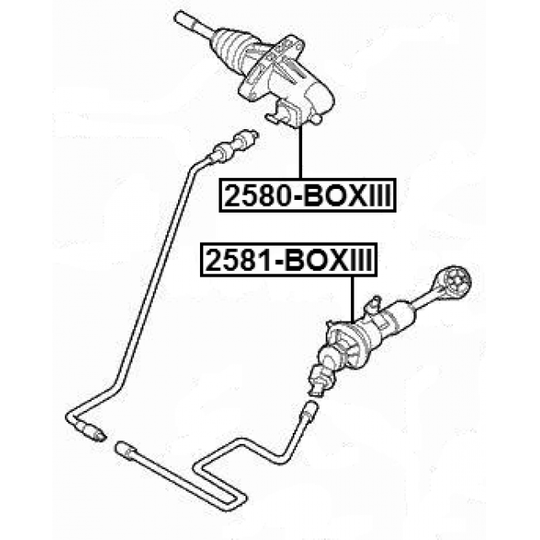 2581-BOXIII - Master Cylinder, clutch 