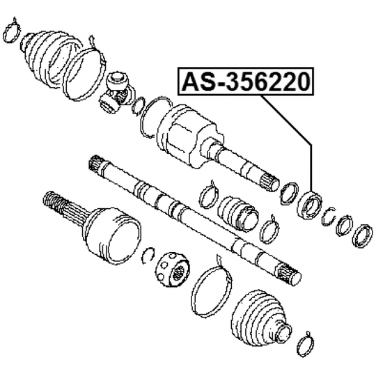 AS-356220 - Drivaxellager 