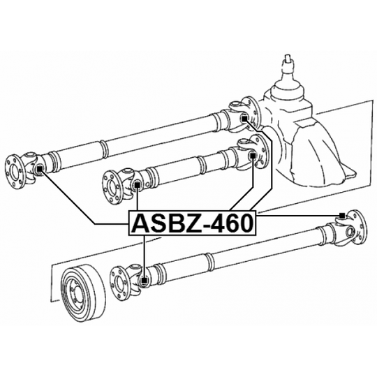 ASBZ-460 - Joint, propshaft 