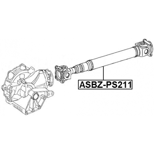 ASBZ-PS211 - Propshaft, axle drive 