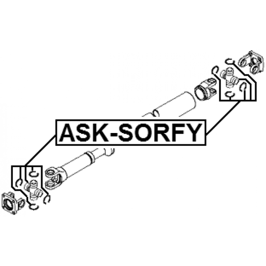 ASK-SORFY - Joint, propshaft 