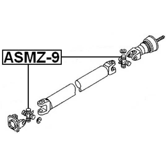 ASMZ-9 - Nivel, pitkittäisakseli 