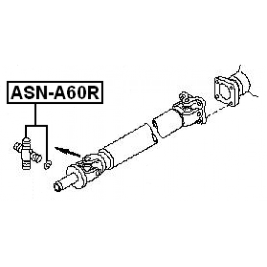ASN-A60R - Joint, propshaft 