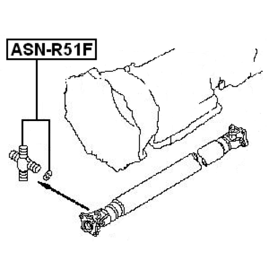 ASN-R51F - Joint, propshaft 