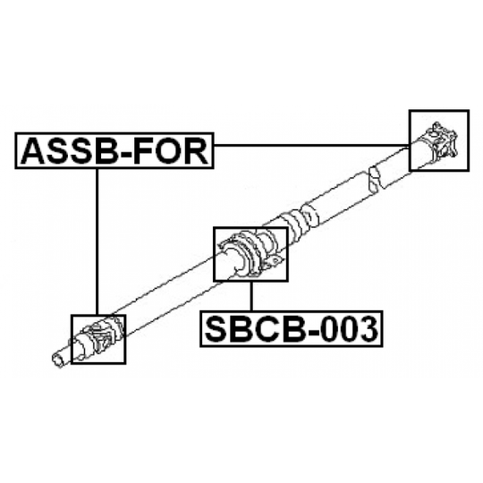 ASSB-FOR - Joint, propshaft 