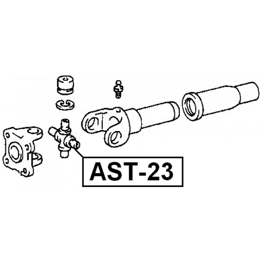 AST-23 - Nivel, pitkittäisakseli 