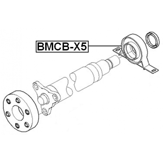 BMCB-X5 - Bearing, propshaft centre bearing 