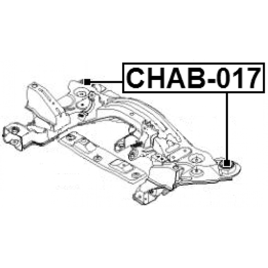 CHAB-017 - Mounting, axle beam 