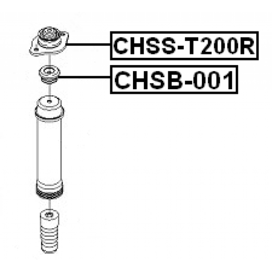 CHSB-001 - Spacer Bush, shock absorber 
