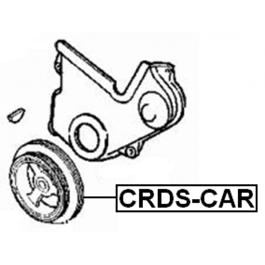 CRDS-CAR - Remskiva, vevaxel 