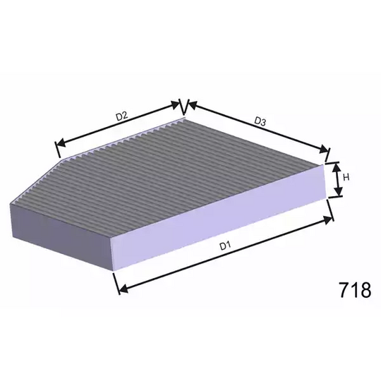 HB268C - Filter, interior air 