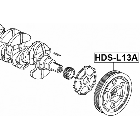 HDS-L13A - Belt Pulley, crankshaft 