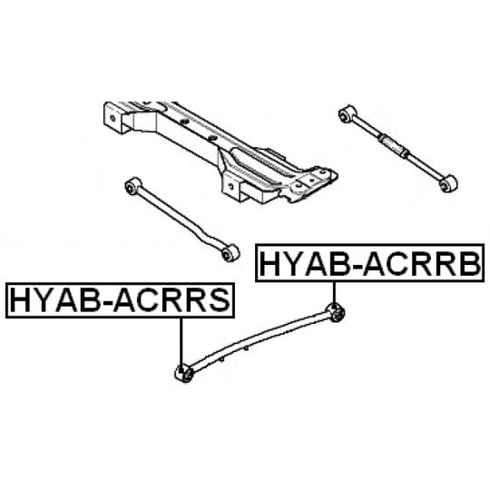 HYAB-ACRRS - Control Arm-/Trailing Arm Bush 