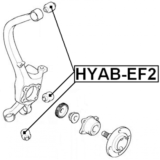 HYAB-EF2 - Lagerhylsa, länkarm 