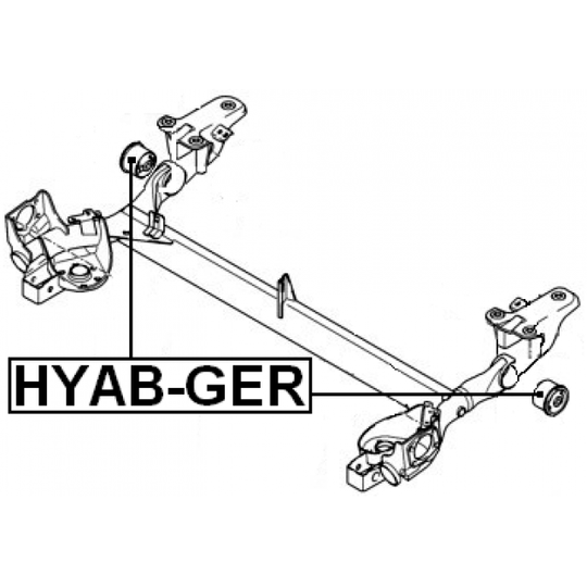 HYAB-GER - Mounting, axle beam 