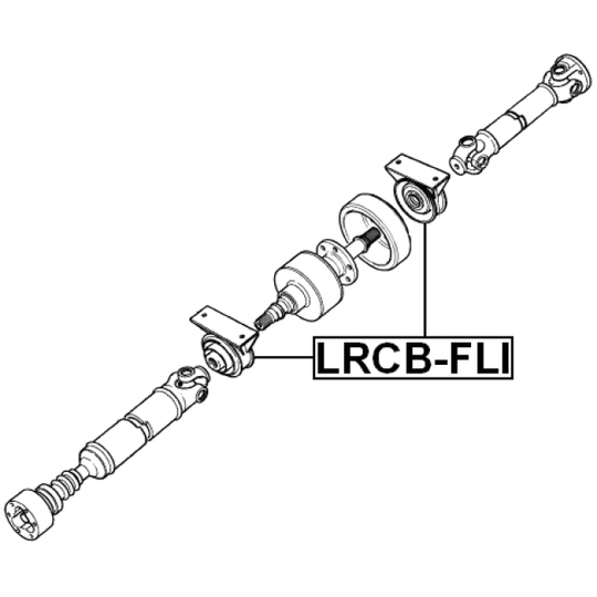 LRCB-FLI - Bearing, propshaft centre bearing 