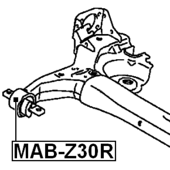 MAB-Z30R - Upphängning, axelstomme 
