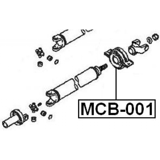 MCB-001 - Bearing, propshaft centre bearing 