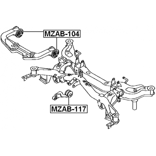 MZAB-117 - Mounting, differential 