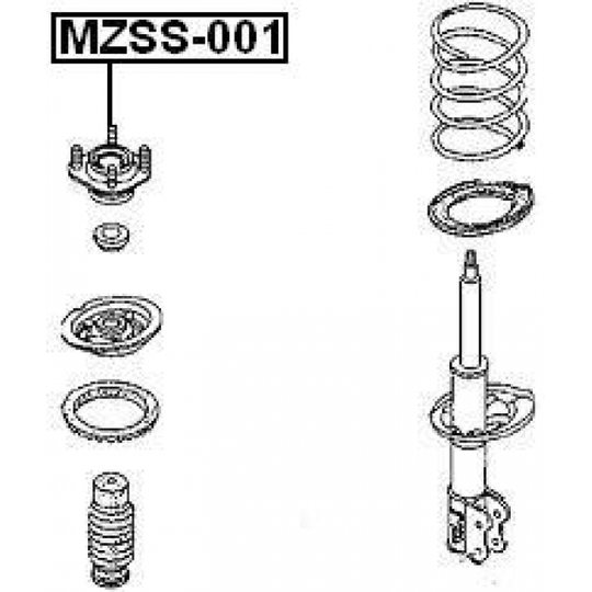 MZSS-001 - Mounting, shock absorbers 