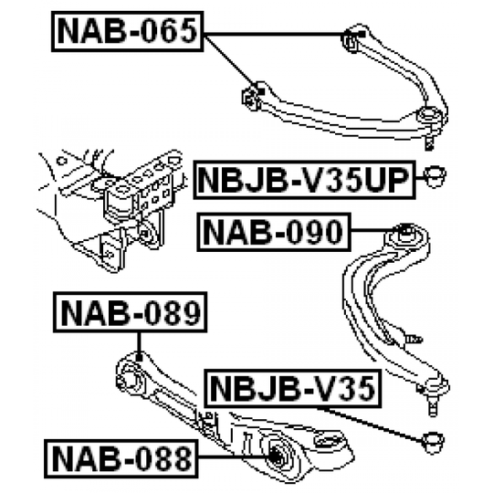NBJB-V35UP - Repair Kit, ball joint 