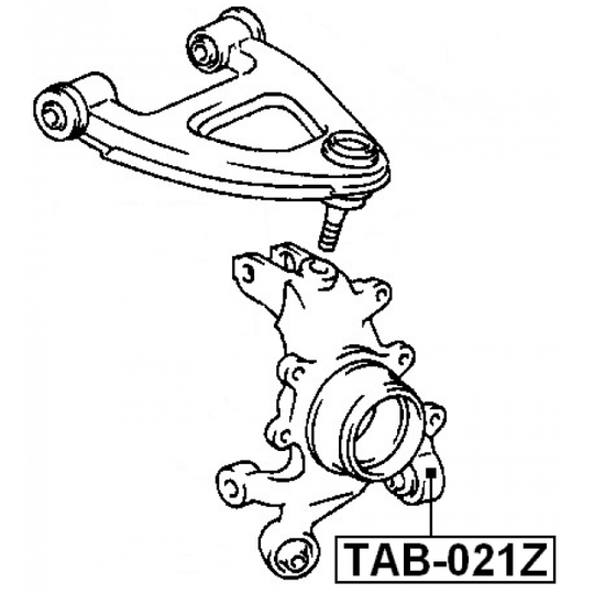 TAB-021Z - Lagerhylsa, länkarm 