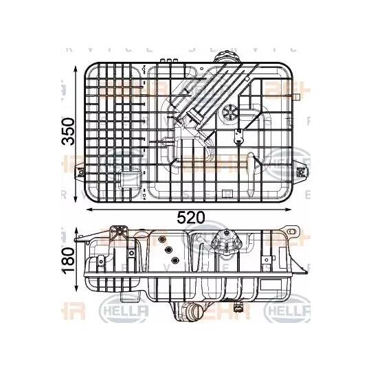 8MA 376 923-791 - Expansion Tank, coolant 