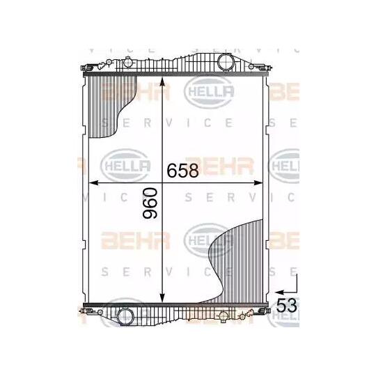 8MK 376 724-731 - Radiator, engine cooling 