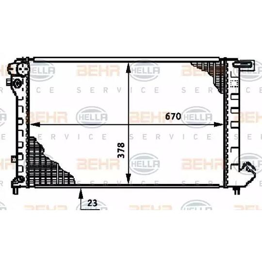 8MK 376 720-081 - Radiator, engine cooling 