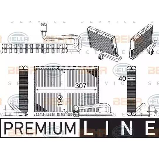 8FV 351 331-471 - Evaporator, air conditioning 