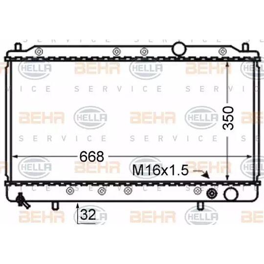 8MK 376 724-771 - Radiator, engine cooling 