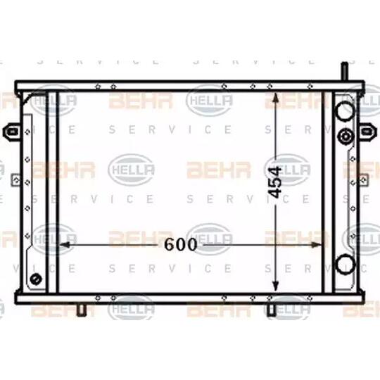 8MK 376 705-661 - Radiator, engine cooling 