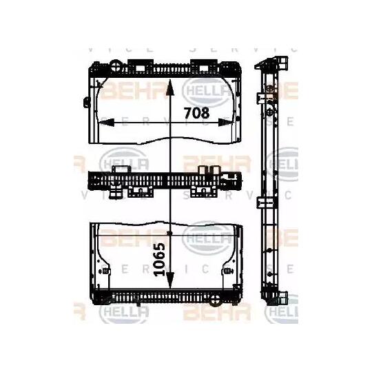 8MK 376 721-471 - Radiator, engine cooling 