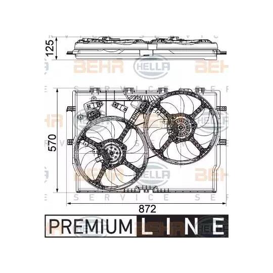 8EW 351 040-631 - Fan, radiator 