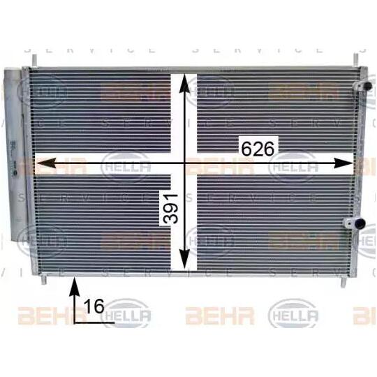 8FC 351 343-424 - Condenser, air conditioning 