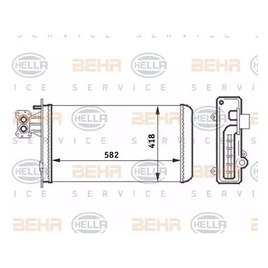 8FH 351 024-451 - Heat Exchanger, interior heating 