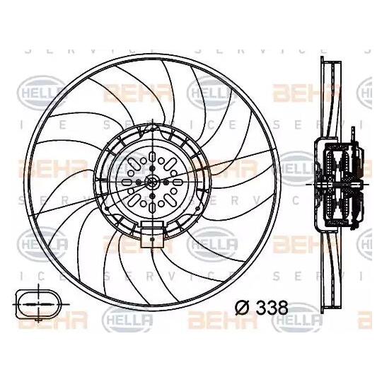 8EW 351 044-361 - Fan, radiator 