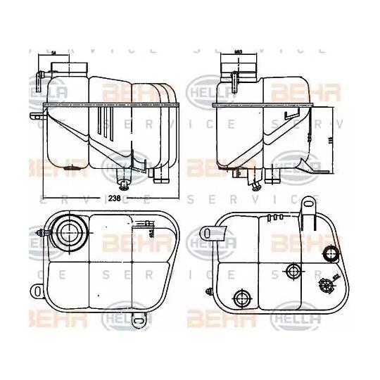 8MA 376 755-161 - Expansion Tank, coolant 