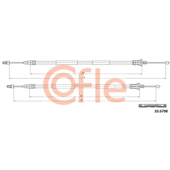 10.6798 - Cable, parking brake 