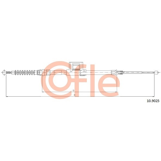 10.9025 - Cable, parking brake 
