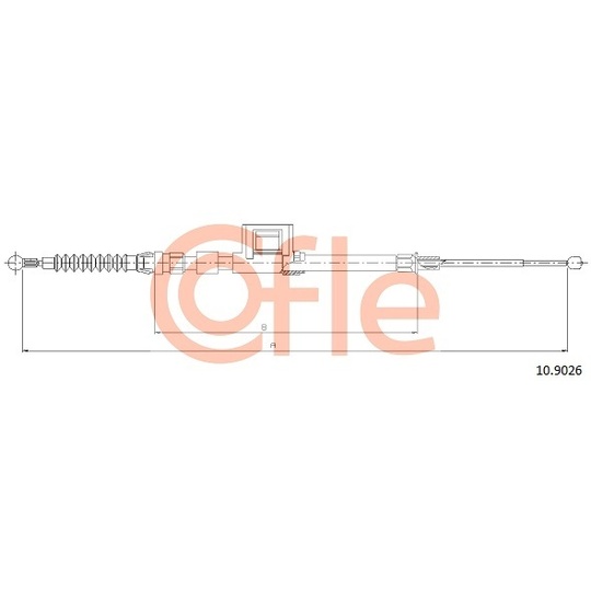 10.9026 - Cable, parking brake 