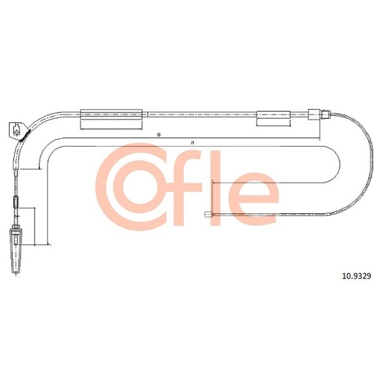 10.9329 - Cable, parking brake 