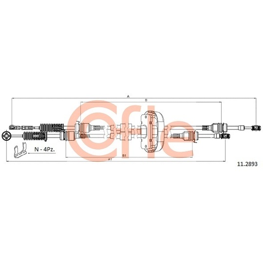 11.2893 - Cable, manual transmission 