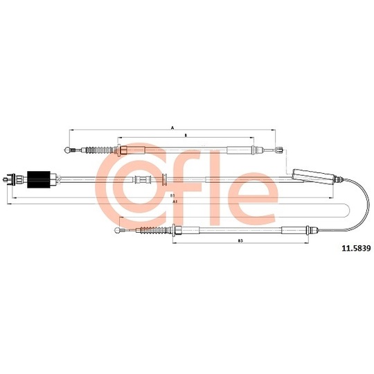11.5839 - Cable, parking brake 