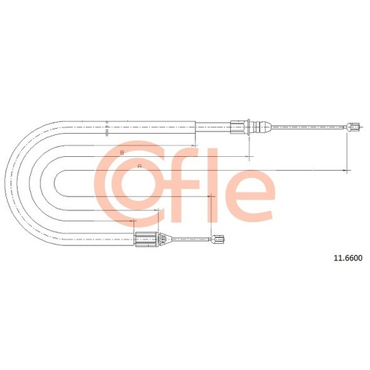 11.6600 - Cable, parking brake 