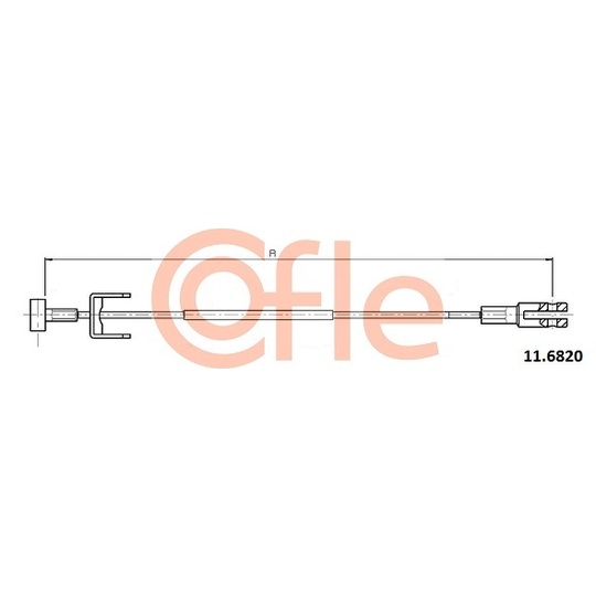 11.6820 - Cable, parking brake 