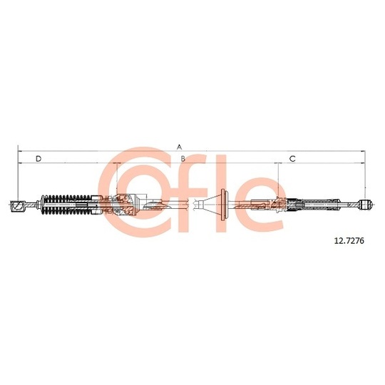 12.7276 - Cable, manual transmission 