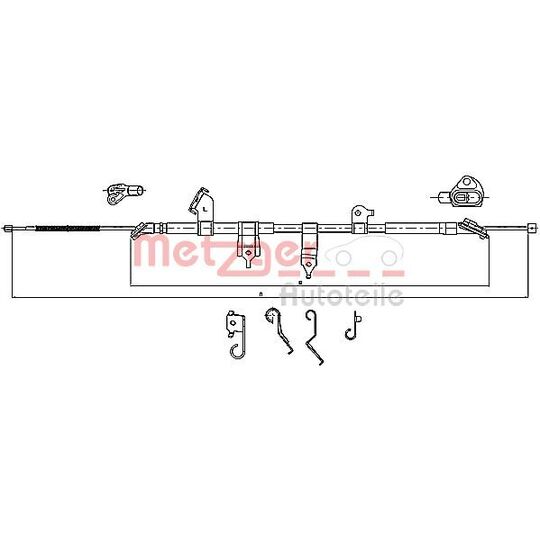 17.1566 - Cable, parking brake 