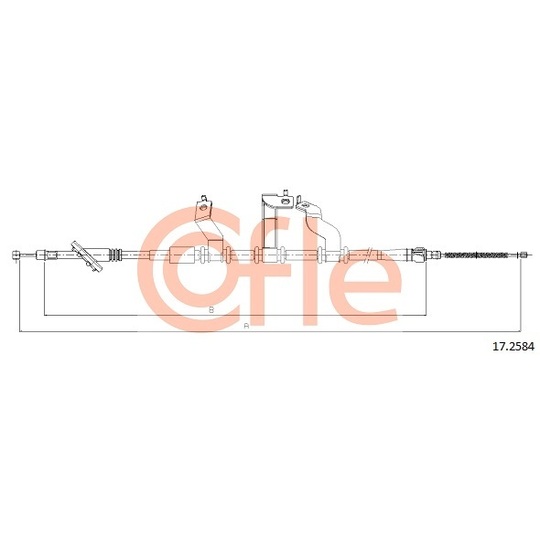17.2584 - Cable, parking brake 